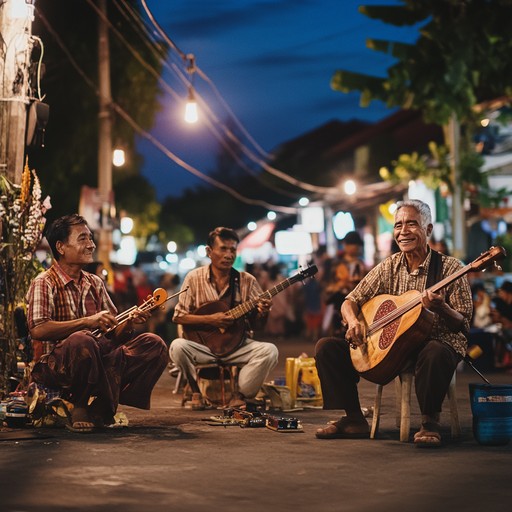 An enthusiastic and rhythmic composition that unites the vibrant sounds of various ethnic traditions. The infectious energy of percussive beats and melodic phrases from different cultures invites listeners to celebrate with exuberance.