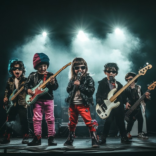 A lively tune combining rock elements with whimsical sounds, inspiring boldness in kids.