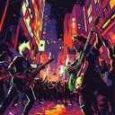 an energetic punk instrumental full of celebration and rebellion