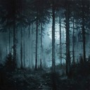 otherworldly echoes in a whispering moonlit forest clearing