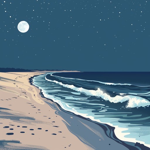 Experience the dreamy essence of a moonlit night by the ocean with this gentle bossa nova track. The intimate guitar strums, combined with soft rhythmic elements, deliver a tender, romantic atmosphere filled with nostalgia and peaceful vibes.