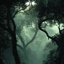 calm tribal ambiance with serene forest soundscapes