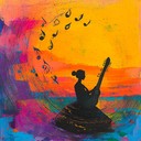 vibrant hindustani melody with energetic rhythms and soaring sitar