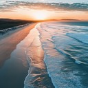 gentle surf rocks soft sandy beach