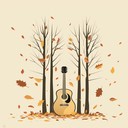 heartfelt guitar with gentle rhythms, touching autumn’s fading days