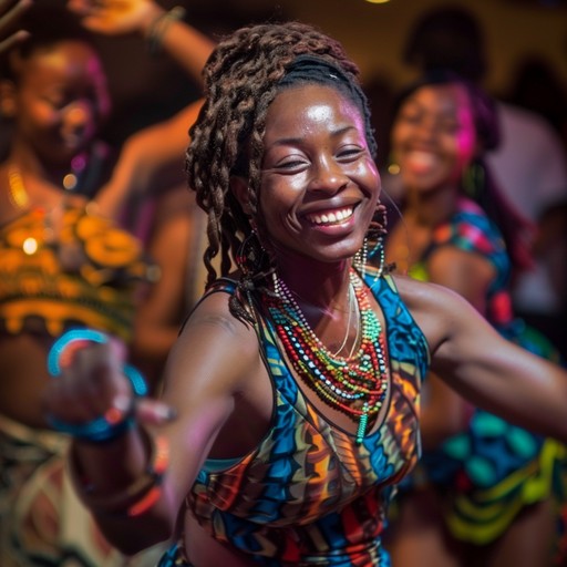 This upbeat afrobeat instrumental is perfect for getting people on the dance floor. Featuring a lively blend of traditional african rhythms, jazzy horns, and modern electronic elements, it's an irresistible invitation to move your body. The driving beat and infectious melody create a joyful, celebratory vibe that will keep the party going all night long.