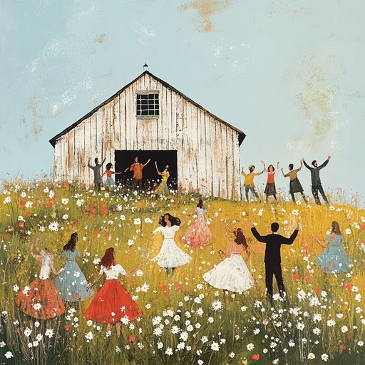 This lively country instrumental evokes images of carefree, sunny summer days filled with wildflowers, cattle ranches, and energetic barn dances. The upbeat rhythm, cheerful banjo, and toe tapping melodies set the perfect backdrop for any festive occasion. It'll feel like a joyful day out in the countryside, bringing smiles and dance to everyone who listens.