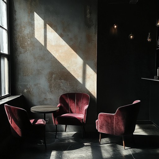 Settle into a smooth, velvety lounge atmosphere marked by haunting, mysterious tones. A rich tapestry of ambient sounds and jazz influences come together, creating an eerie yet inviting experience perfect for sophisticated late night listening.