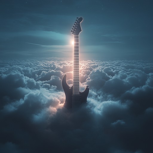 A soothing soundscape where ambient textures blend with melodic metal guitar work, creating a peaceful yet powerful musical experience