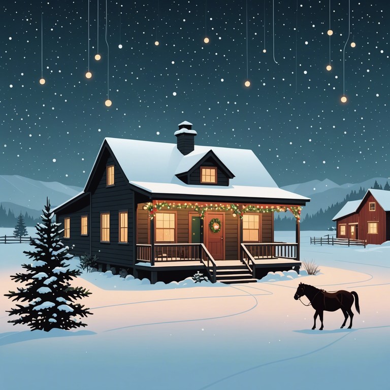 A joyful, energetic track that captures the essence of a western festival during the holiday season, emphasizing a fusion of cowboy culture with universal celebration themes.