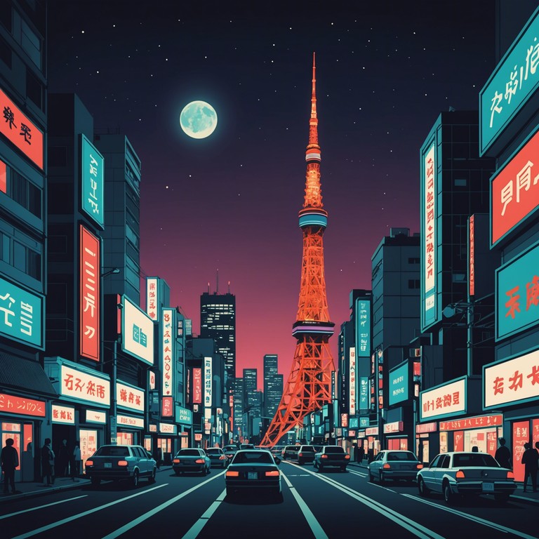 An alternative version, city pulse rising, delves deeper into the essence of a bustling metropolis with a more pronounced bassline and an intensified pace, capturing the spirited, forward moving energy of tokyo at night.