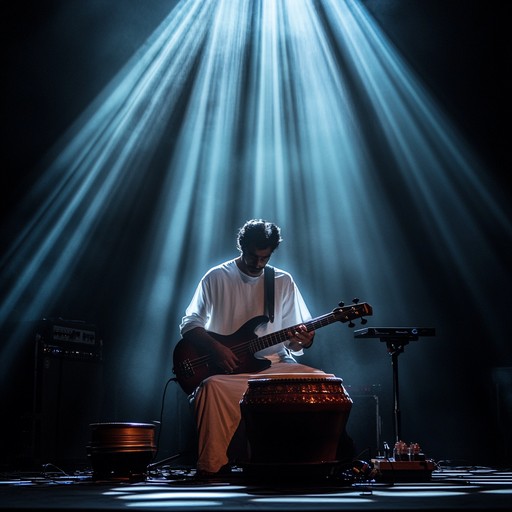 An instrumental that masterfully combines indian raga scales with rock elements, driven by electric guitar and tabla, to maintain a high level of tension throughout.