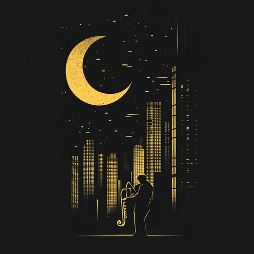 An instrumental piece that combines smooth saxophone and soft piano to create a calming atmosphere reminiscent of quiet nights in a serene cityscape, enveloping listeners in tranquility.