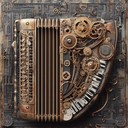 energetic polka with mechanical steampunk elements and clockwork rhythms