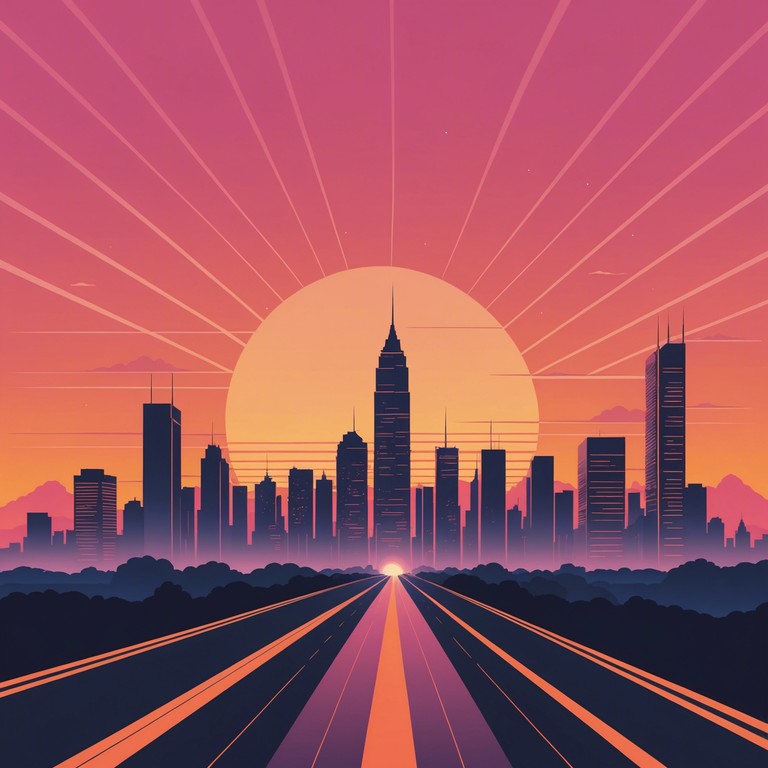 An upbeat pop rock track featuring dynamic guitar rifts, rhythmic drum beats, and unforgettable melodic hooks that convey the feeling of driving through a city as the sun begins to rise. The music evokes a sense of fresh optimism and the excitement of a new day dawning.