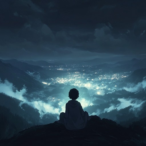 An instrumental track that captures the essence of an anime twilight, with layers of haunting melodies and atmospheric sounds that evoke a sense of wonder and mystery