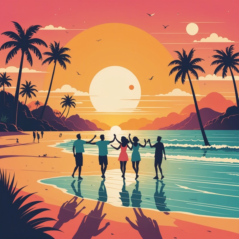 This track is a delightful blend of euphoric calypso rhythms that invites listeners to a sunlit, sandy caribbean beach. It mixes traditional steel drums with electronic enhancements to create a sound that's both nostalgic and modern, perfect for a high spirited summer festival or a relaxed beach party.