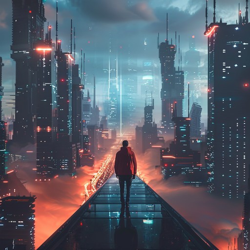 Imagine a sprawling, neon-lit cityscape shrouded in perpetual darkness, where the pulsating beats and ominous basslines of dubstep echo through the streets. This track captures the essence of a dystopian world, with its relentless, industrial-tinged rhythms and haunting electronic textures. The music builds and evolves, taking the listener on a thrilling journey through this futuristic landscape, where danger lurks around every corner and the only constant is the powerful, all-consuming sound of dubstep.