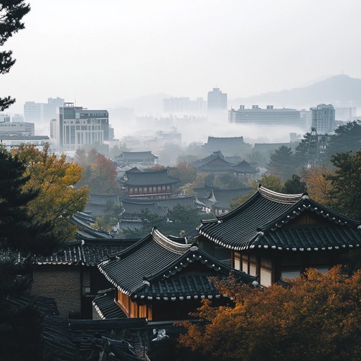 Exploring the intersection of seoul's historical sounds with contemporary rhythms, this track blends traditional korean instruments with urban beats, capturing the essence of a misty autumn in seoul. Complete with ambient city sounds to enhance the atmospheric experience.