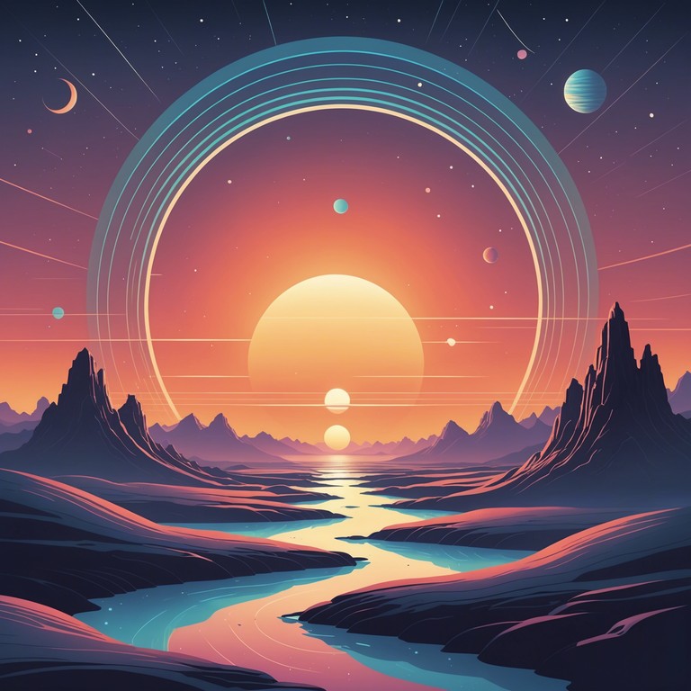 This track combines the warm undertones of a classical guitar with the expansiveness of psychedelic audio effects to convey a sense of uplifting ethereal warmth, as if witnessing a breathtaking sunrise over the rings of saturn. The melody is both haunting and heartwarming, providing a soothing yet surreal auditory experience.