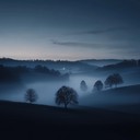 soul drifts through dreamlike ethereal misty landscapes gently