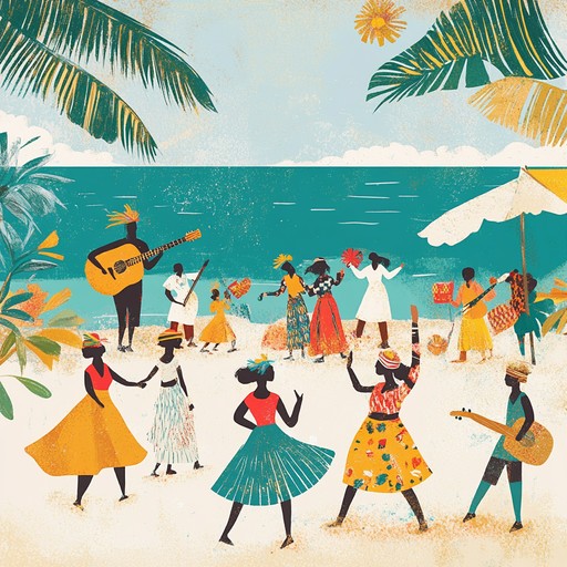 An instrumental track bursting with life and energy, combining the sounds of the caribbean, africa, and latin america to create a jubilant and festive celebration. Perfect for setting a playful and joyous mood