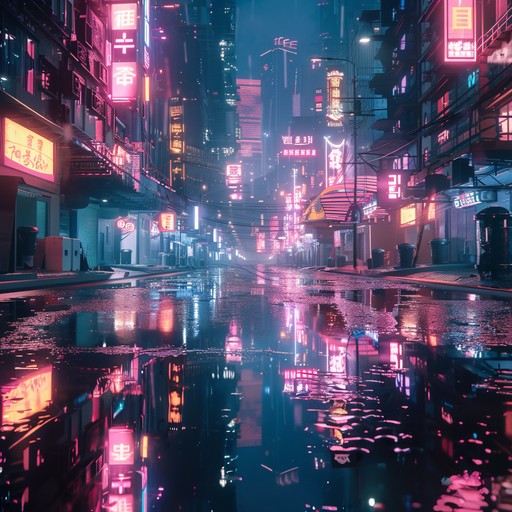 This instrumental piece combines gentle synth waves with soft beats, creating a soothing and heartwarming atmosphere within the cyberpunk genre. Imagining a peaceful oasis amidst the chaos of a futuristic city, it evokes a sense of calm and connection.