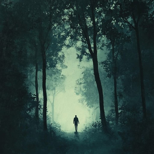 A haunting instrumental that weaves melancholic melodies with deep introspective undertones, evoking images of walking alone through shadowed forests, contemplating past regrets and fading memories.