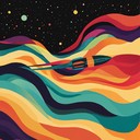an instrumental journey blending futuristic sounds and psychedelic rock elements.