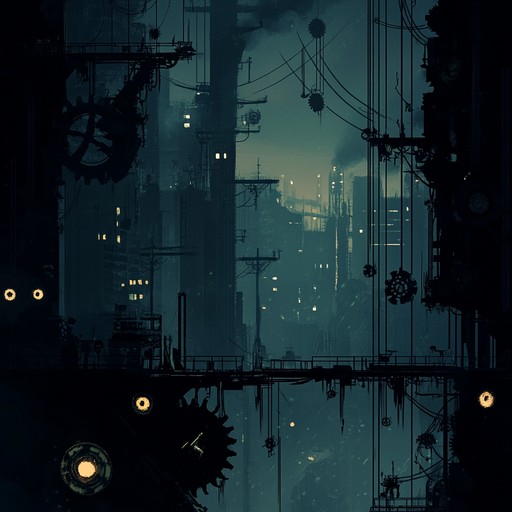 An explosive industrial rock track featuring raw, distorted guitar riffs, pounding drums, and mechanical soundscapes, perfect for evoking feelings of anger and rebellion. The relentless drive and rhythmic intensity create a high energy atmosphere that embodies the spirit of industrial rock.