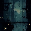 intense industrial rock with driving, powerful guitars.