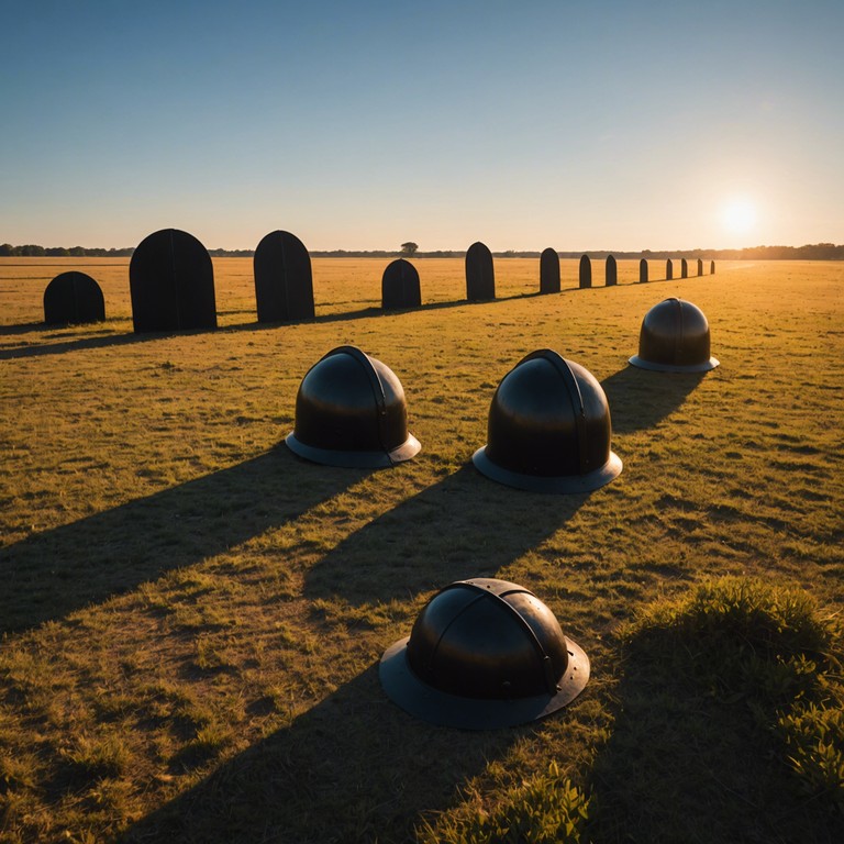 Imagine hearing the echo of valorous ancient warriors, their footsteps a rhythmic march that resonates through time, stirring the spirits of all who hear them.