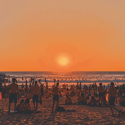 Envision sitting at a beachside café, sipping coffee as the gentle sounds of bossa nova mix with the ambient street sounds of rio at dusk, capturing the essence of both relaxation and urban energy.