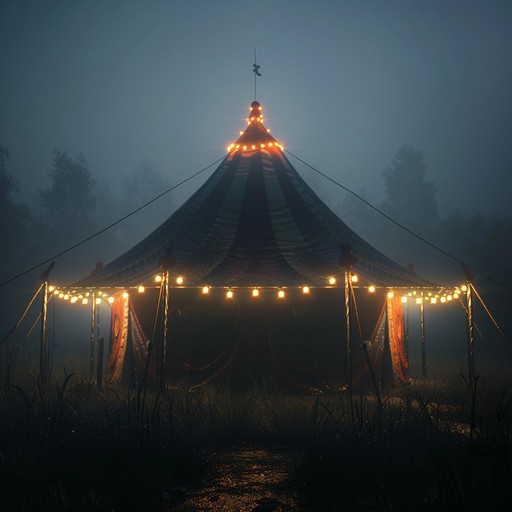 A twisted instrumental bringing to life the dark and disturbing atmosphere of a sinister carnival show, featuring an accordion and off kilter rhythms to evoke a creepy and unsettling ambiance