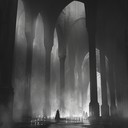 mysterious organ melodies within a spectral cathedral atmosphere