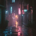a journey through nocturnal cityscapes under hazy lights.
