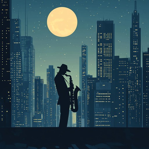 A soulful instrumental blending jazz rhythms and smooth saxophone tunes, painting the vibrant atmosphere of the city after dark.