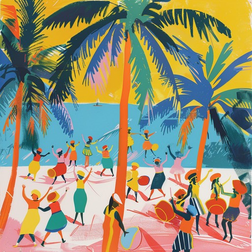 An energetic calypso instrumental embodying a rebellious spirit, featuring driving percussion, lively steelpan melodies, and rhythmic syncopation to create a festive yet defiant atmosphere. The track evolves with emboldened riffs and captivating dynamics, painting a picture of resistance and celebration on a vibrant island stage.