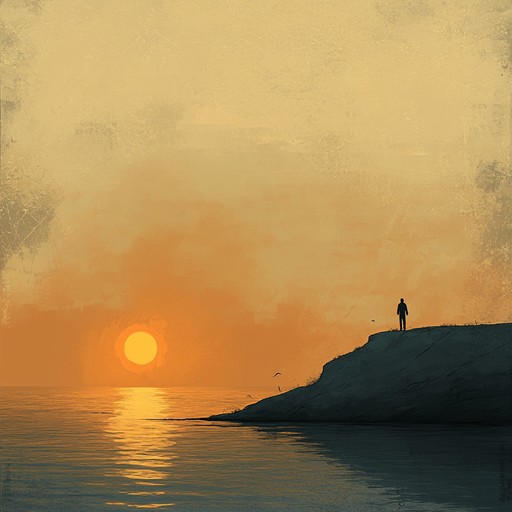 An intimate, minimalistic piece that captures the gentle fading of daylight, stirring deep emotions and introspection as one contemplates the passage of time.