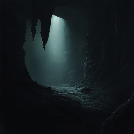 An immersive journey into deep underground caverns, where haunting drones and spectral sounds reverberate through endless tunnels, evoking the hidden mysteries of the earth.