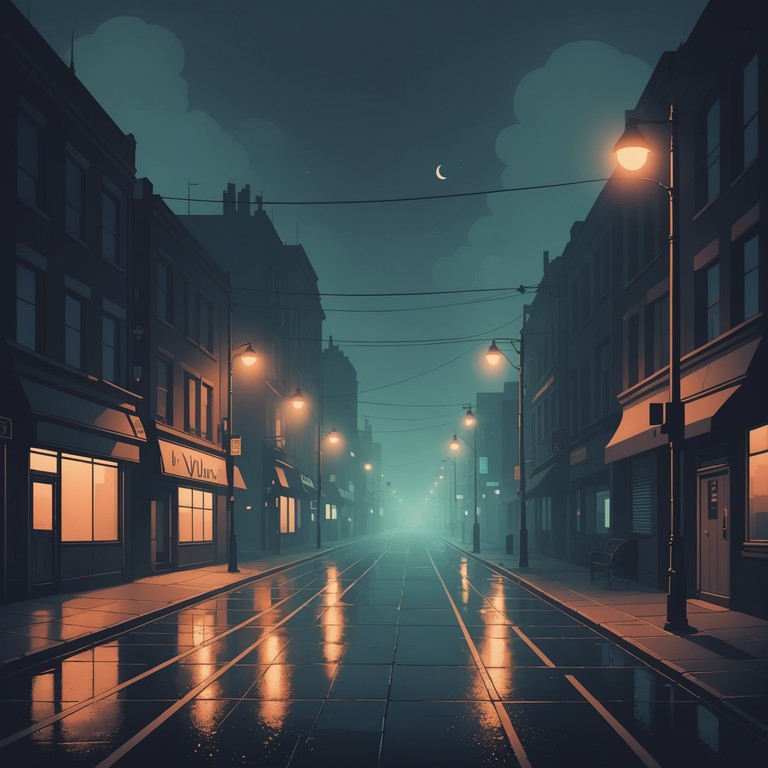 This track immerses the listener in a chilling atmosphere of suspense and mystery, leveraging the eerie power of minimalistic synth layers to create a soundtrack perfect for a night drive through a foggy city. The echoing, sustained notes alongside occasional dissonant chords aim to evoke a feeling of otherworldly dread and intrigue.