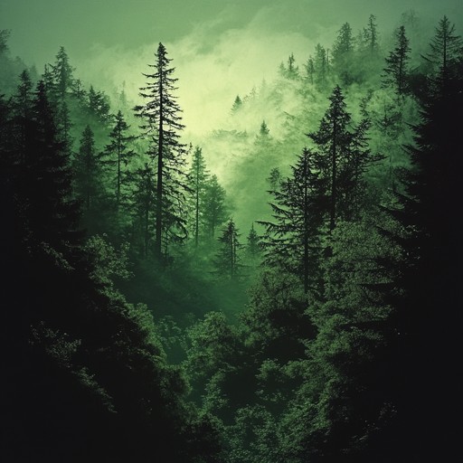 Immerse yourself in the calming sounds that recreate the gentle breezes passing through an ancient forest's mighty trees, blending natural world sounds with subtle melodic elements