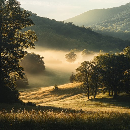 Soft acoustic guitar and banjo harmonies evoke a peaceful appalachian valley, creating a serene and heartfelt relaxation atmosphere. Ideal for quiet mornings or reflective evenings