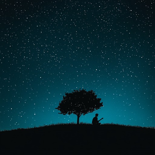 A gentle acoustic guitar composition that evokes a sense of solitude and contemplation under a star filled sky. Each note resonates with the quiet peace of a clear, quiet night, blending the allure of nature with introspective moments.