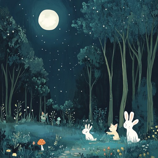 A peaceful, reflective melody designed to calm and inspire young minds before sleep, weaving in gentle harmonies that evoke images of a magical forest. Light, airy sounds provide a soothing backdrop for little dreamers.