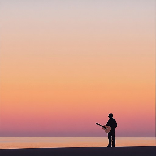 This instrumental bossa nova piece features gentle acoustic guitar harmonies that weave a tapestry of passion and longing, set against a backdrop of soft percussion and subtle bass lines, capturing the essence of a warm evening by the sea.