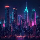 uplifting synthwave with energetic beats and retro vibes