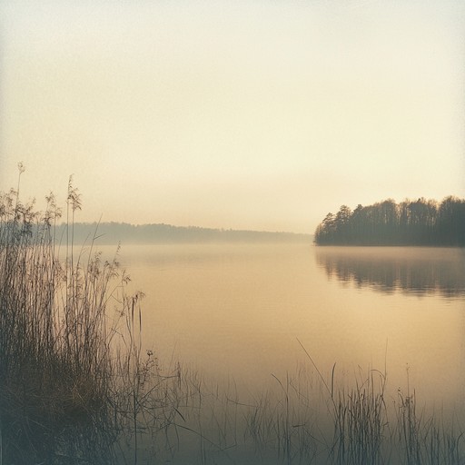 Imagine a peaceful dawn by a still lake, where the only sounds are gentle guitar strums and soft bird songs. This track soothes the mind, perfect for meditation or quiet reflection.