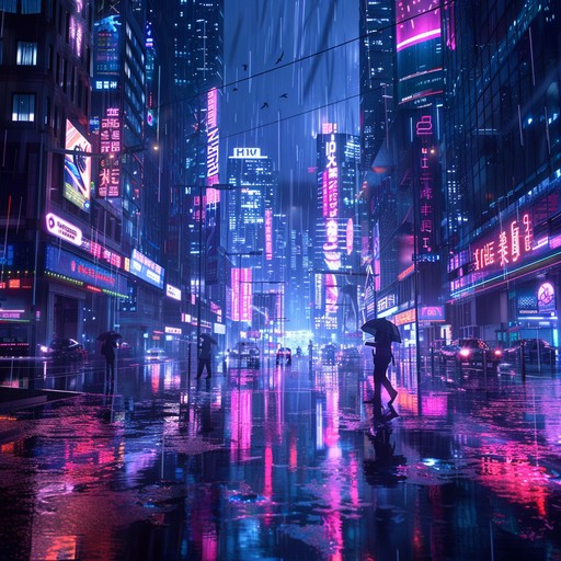 Immerse in a dystopian future where neon lights cast ominous shadows. This track combines haunting synth leads, pulsating basslines, and intricate electronic rhythms to evoke a sense of mystery and intrigue. Perfect for a cyberpunk cityscape, this piece weaves a sonic narrative of hackers, corporate espionage, and neon lit secrets.