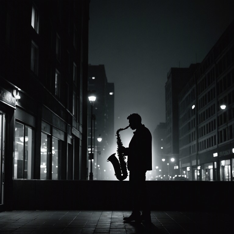 Imagine walking alone, the city's pulse softened to a whisper, with each note from a saxophone punctuating the stillness and your own thoughts swirling around in the reflective, almost melancholy atmosphere created by the gentle trap beats.